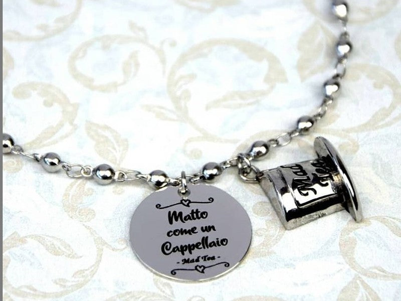 Bracciale mad tea collezione Alice in wonderland Matto come un cappellaio