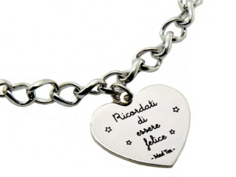 Bracciale del Piccolo Principe con scritta Ricordati di essere felice 