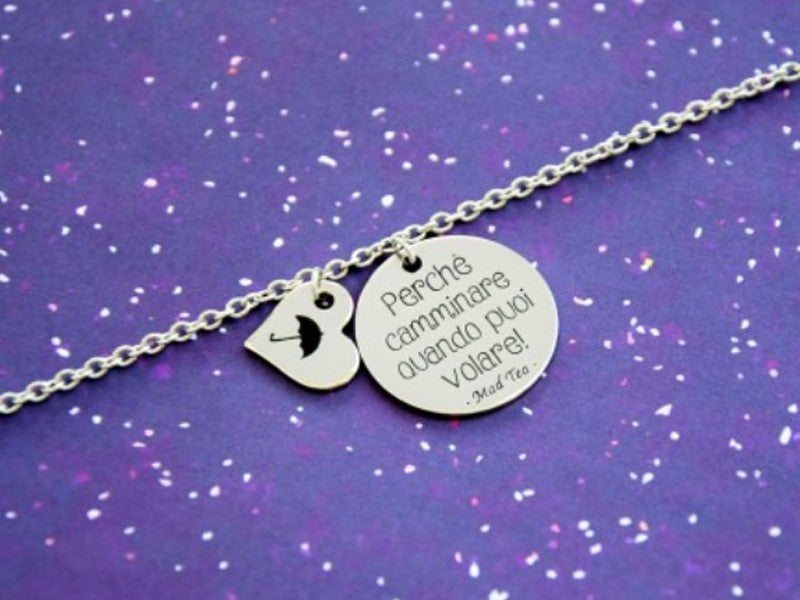 Stainless steel mary poppins style bracelet by mad tea