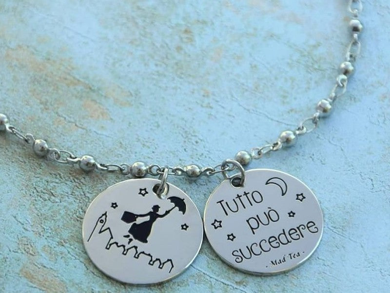 Stainless steel Mary Poppins style bracelet by Mad Tea 