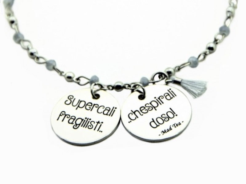 Dettaglio ciondoli bracciale Mary Poppins