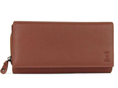 Large women's wallet in very soft genuine leather 