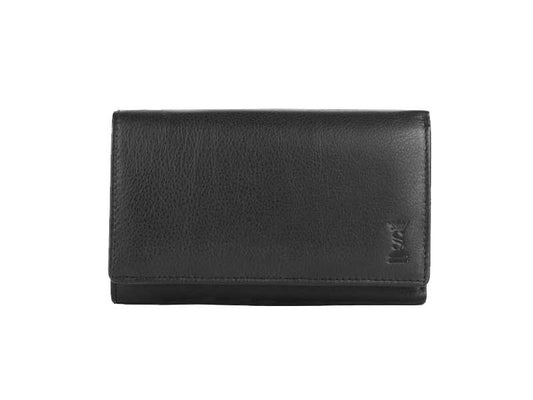 Women's wallet in genuine leather with double compartment 
