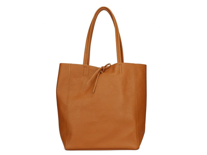 Electra shopping bag in genuine leather 