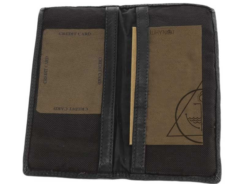 Miss wallet in genuine XL woven leather 