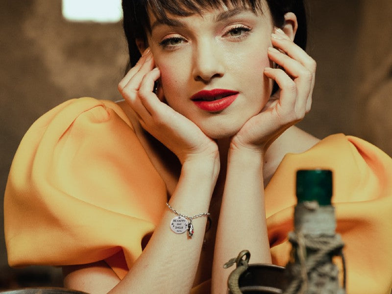 Bracciale Be Happy and Smile collezione Biancaneve di Mad Tea