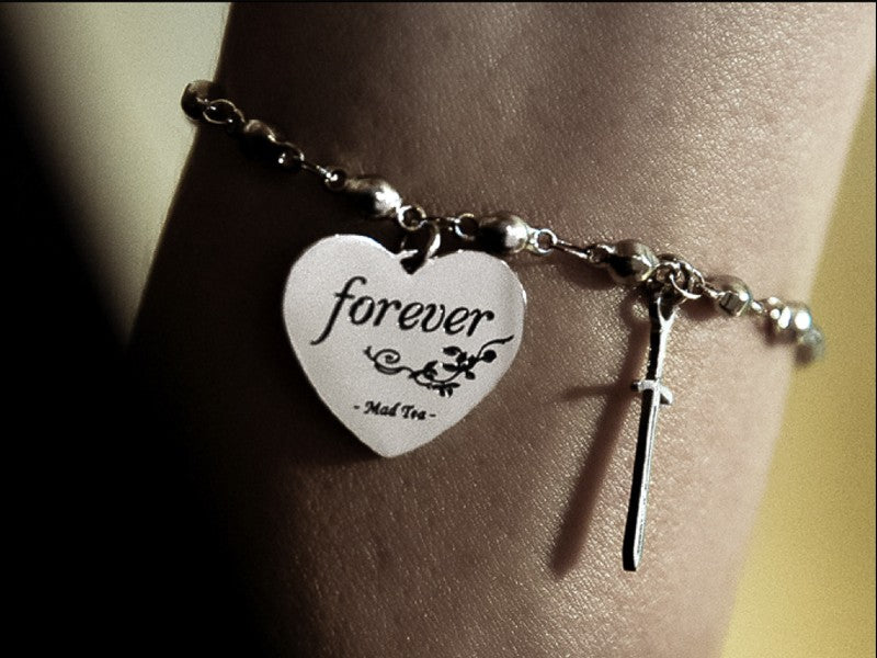Bracciale "Forever: il cuore di Biancaneve" con pugnale