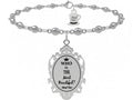 "Specchio, specchio delle mie brame, chi è la più bella del reame?" Ovviamente la risposta è molto semplice: la più bella sei tu! Bracciale con ciondolo a forma di specchio magico con incisa la frase "Who is the most beautiful?" ossia "Chi è la più bella?".