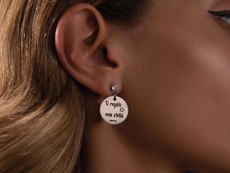 Orecchini Ti regalo una stella per illuminare i tuoi sogni ⭐❤️