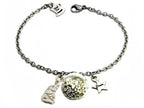 Dream is Possible! I sogni possono diventare realtà, dipende solo da noi e da quanto impegno e tenacia mettiamo nel raggiungerli! Bracciale con Dumbo e la sua palla e piccola stellina pendente con incisa la parola "dream" a richiamo del suo grande sogno di diventare una vera star del circo.
