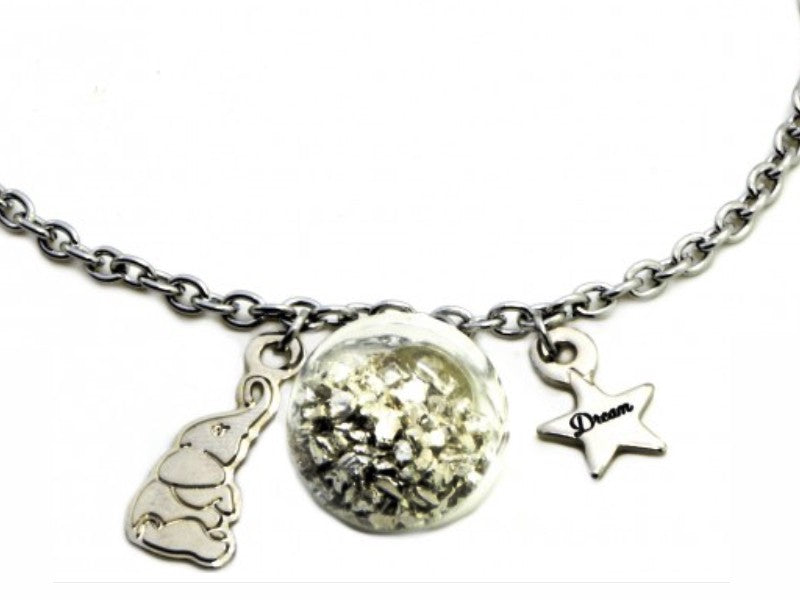 Bracciale "Dream it possible" in acciaio con Dumbo