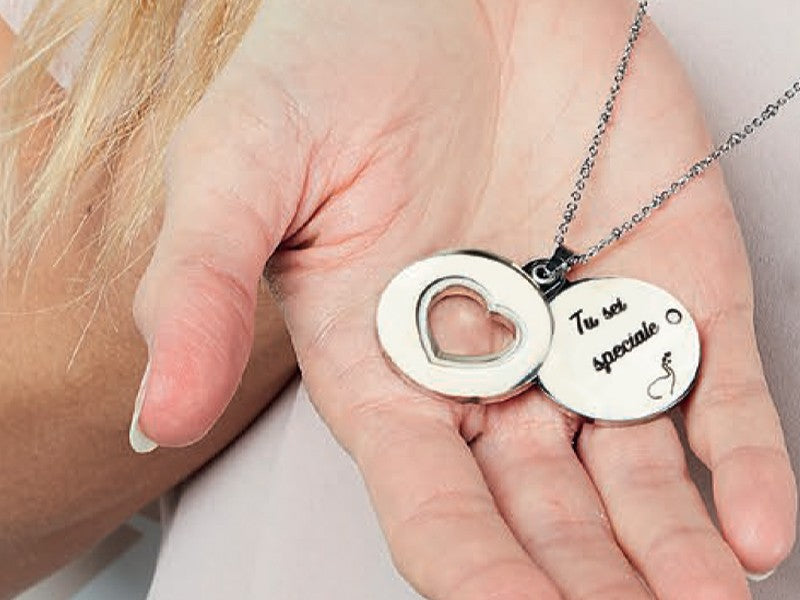 "Tu sei speciale" ciondolo apribile in acciaio collezione Dreamland, Dumbo, di Mad Tea