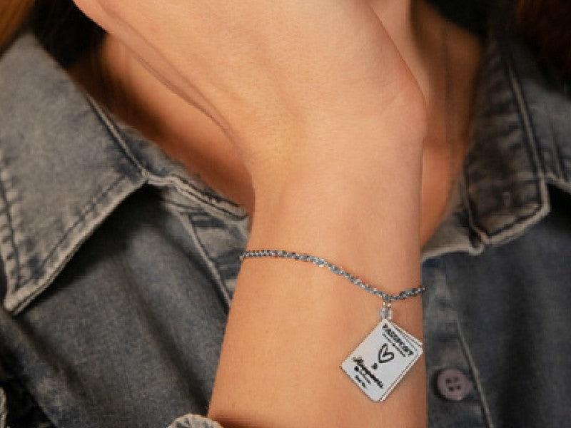 Stainless steel Passport bracelet Wanderlust collection by Mad Tea