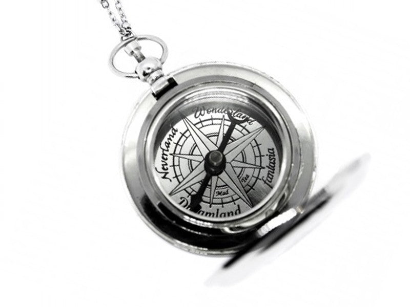 Stainless steel Wanderlust necklace by Mad Tea