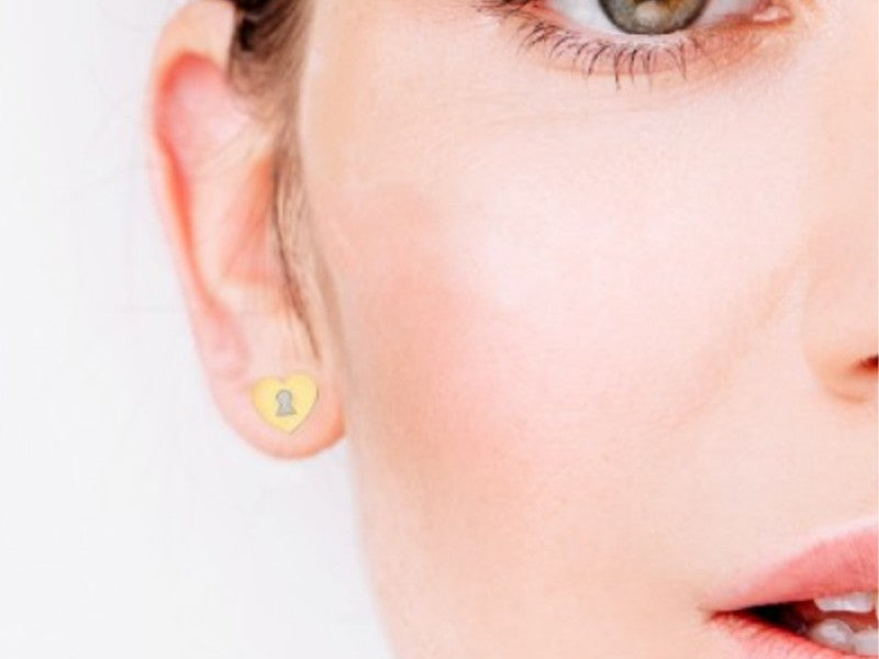 Orecchini "La chiave della felicità è dentro al tuo cuore"