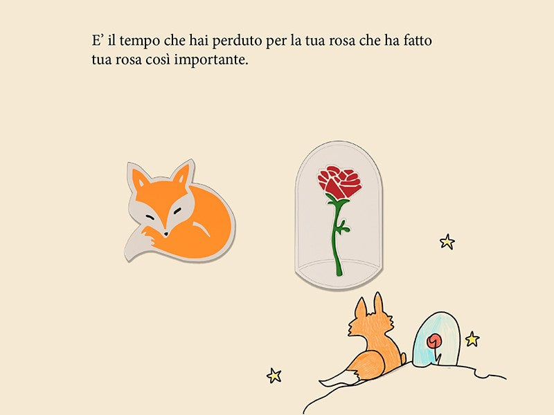 "E' il tempo che hai perduto per la tua rosa che ha fatto la tua rosa così importante."
