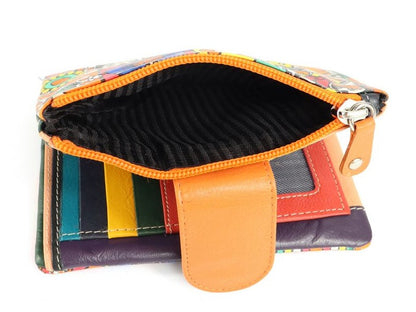 Origami Paint Medium women's wallet in genuine leather 