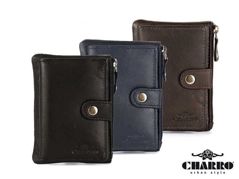 Charro men's wallet / card holder in genuine leather 