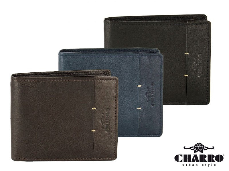 Charro men's wallet in genuine leather 