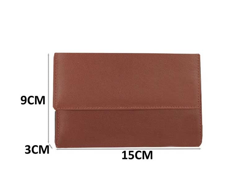 Women's wallet in genuine leather with double compartment 