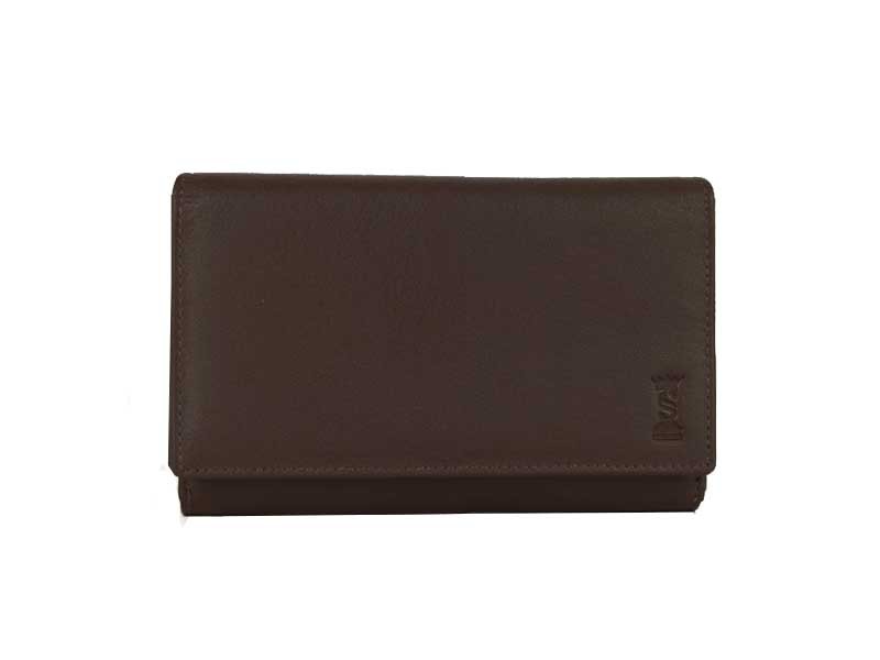 Women's wallet in genuine leather with double compartment 