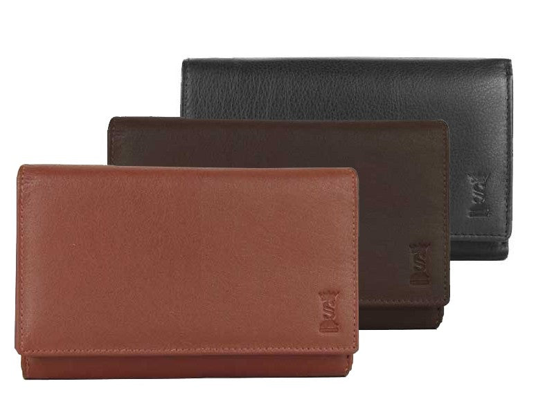 Women's wallet in genuine leather with double compartment 