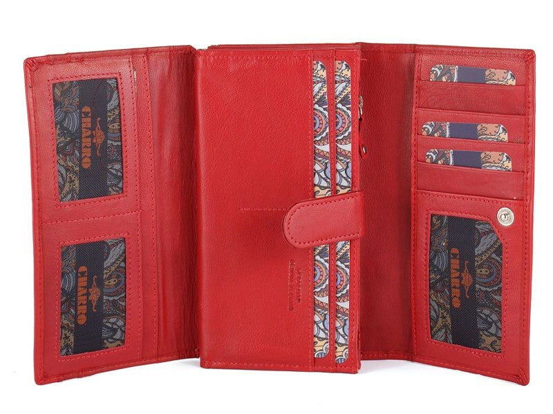 Charro women's wallet in very soft genuine leather 