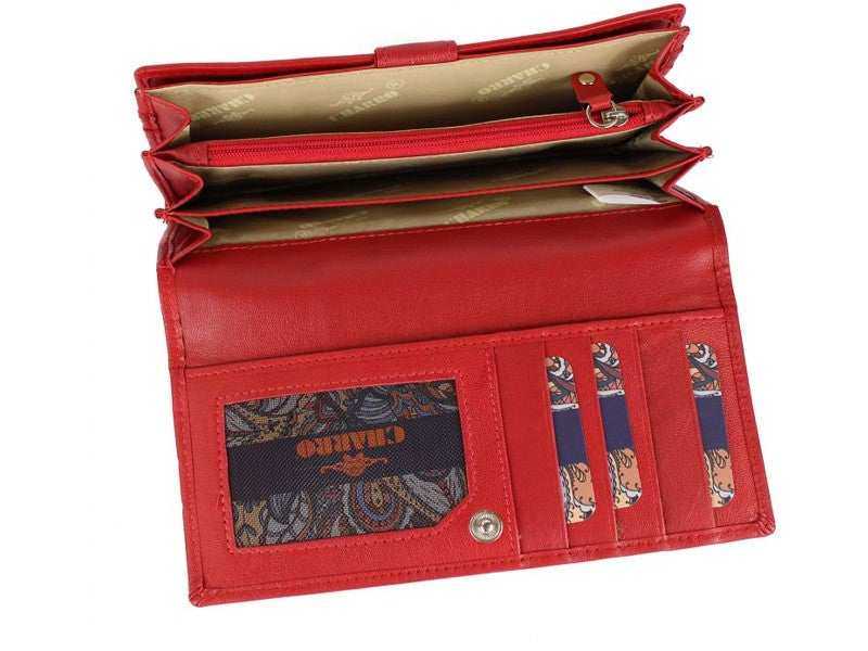 Charro women's wallet in very soft genuine leather 