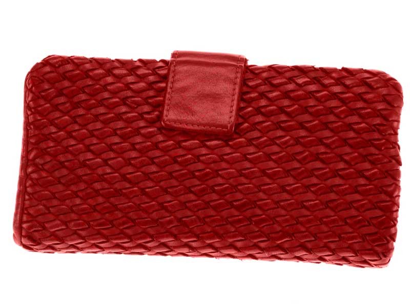 Portafoglio Origami da Donna in vera pelle intrecciato XL