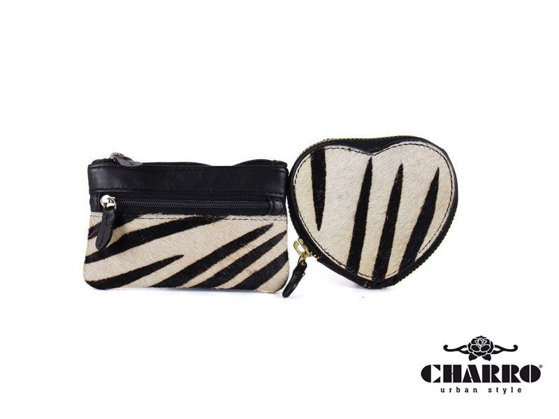 Charro gift box in zebra-print pony skin 