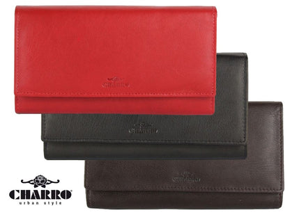 Charro women's wallet in very soft genuine leather 
