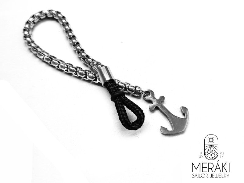 Meraki snake stainless steel anchor bracelt
