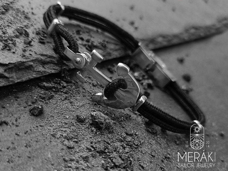 Bracciale Davis in acciaio con ancora