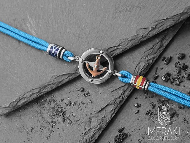 Meraki sailor jewelry noah bracelet with nautical cord and anchor
