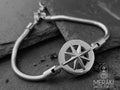Bracciale Compass snake argentato