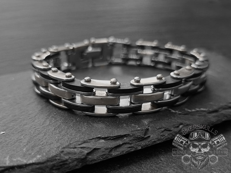  E' realizzato in acciaio inossidabile e potrà essere un bellissimo e apprezzatissimo regalo per tutti gli appassionati di moto.Bracciale Bike chain Trixi catena di bicicletta in acciaio