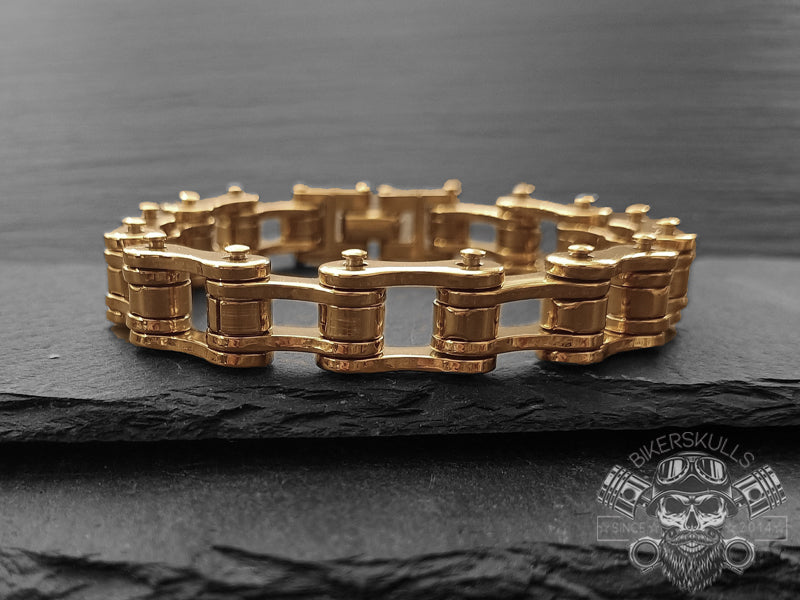 Il bracciale Bike chain è un elemento di raccordo, di unione, di resistenza, imprescindibile per le moto-bici. 