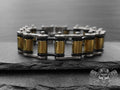 Bikerskulls stainless steel bike chain bracelet