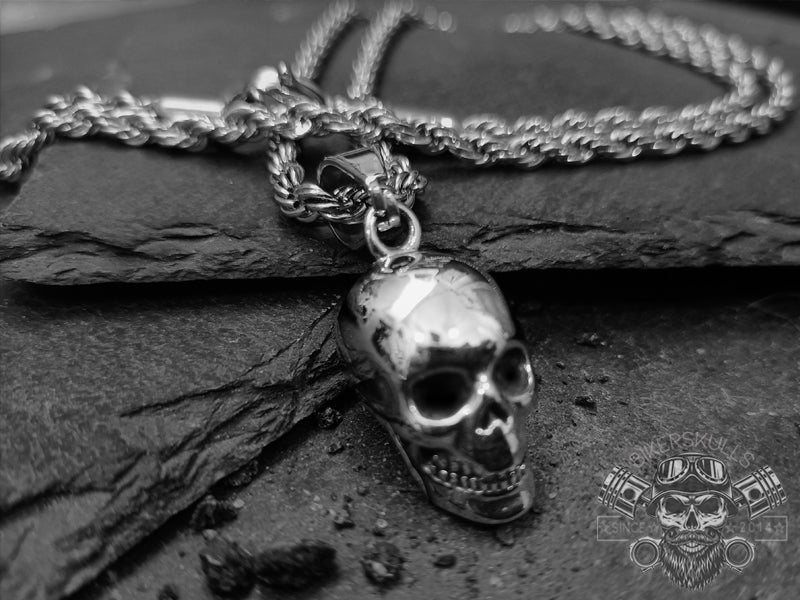 Bikerskulls skull stainless steel necklace