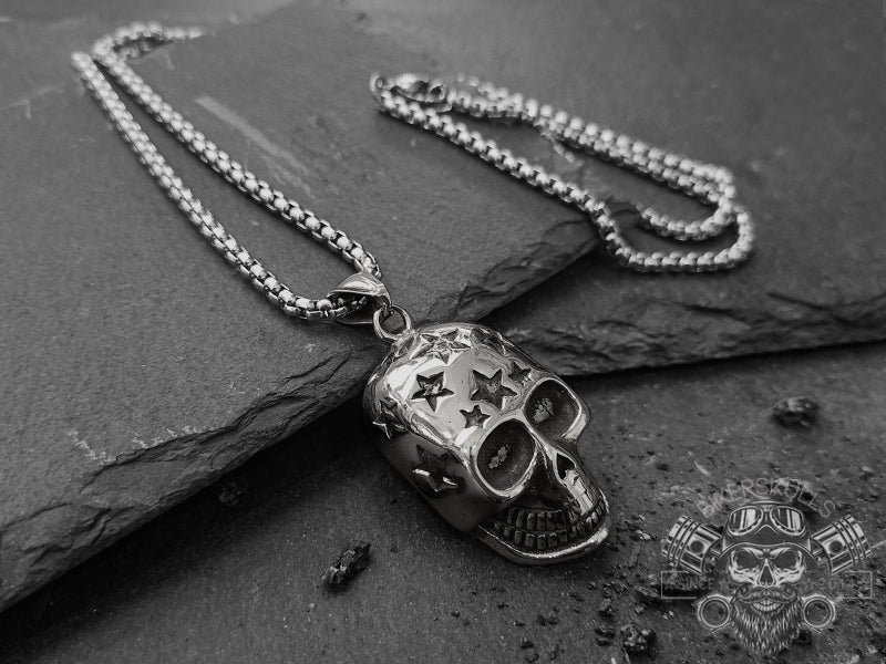 Meraki sailor jewelry stainless steel skull necklace