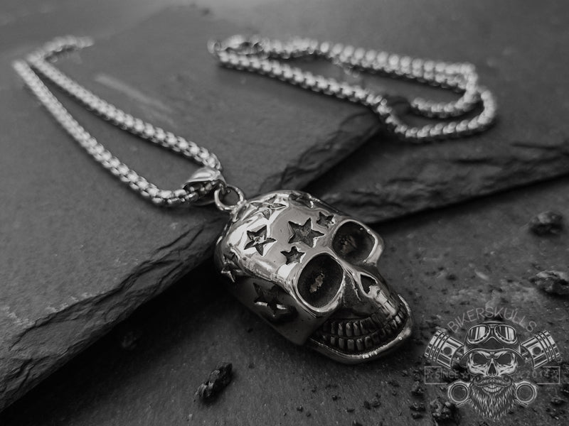 Meraki sailor jewelry stainless steel skull necklace