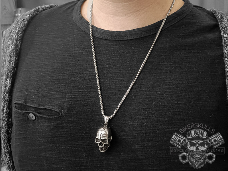Meraki sailor jewelry stainless steel skull necklace