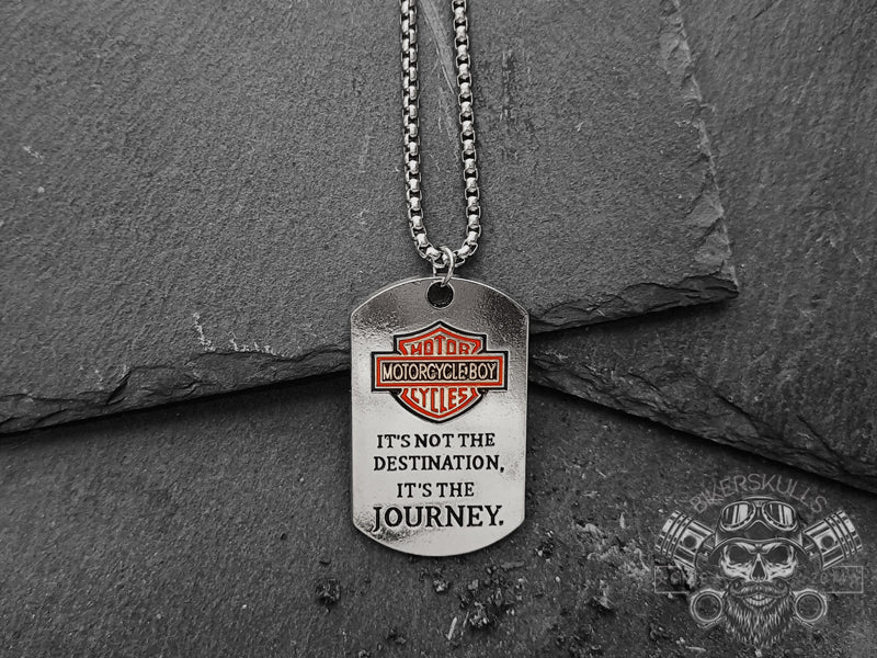 Collana Motorcycle Boy in acciaio