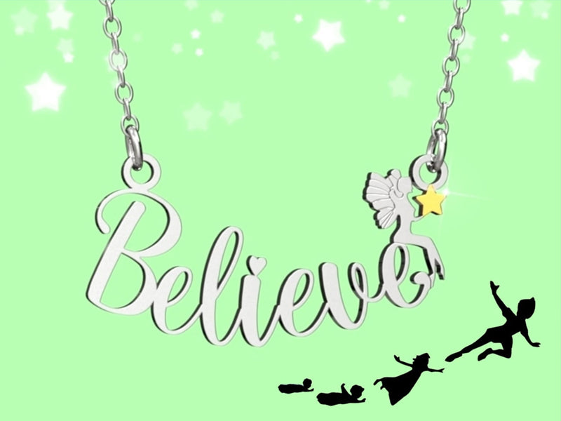 Collana collezione Collane da favola Mad Tea con scritta Believe