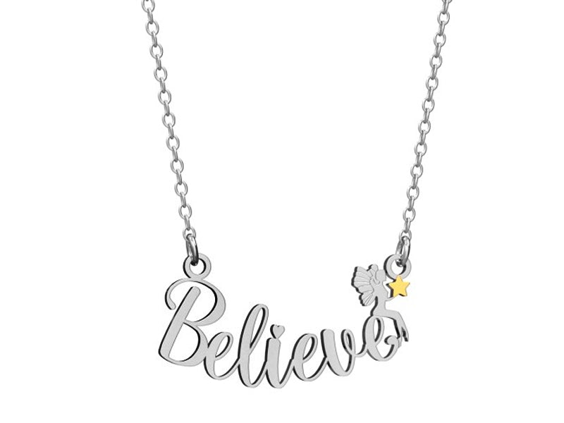 Collana da favola di Peter Pan "Believe"