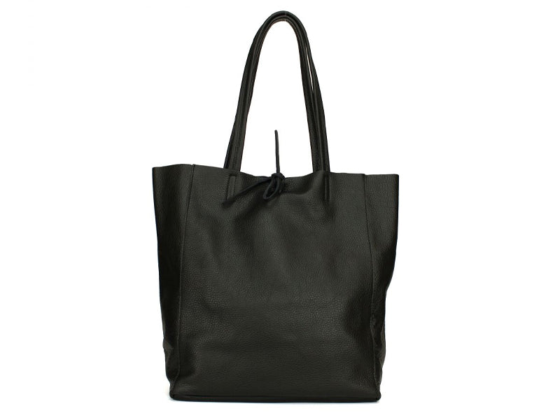 Electra shopping bag in genuine leather 