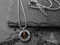 Collana Glauco ancora dorata e punti cardinali