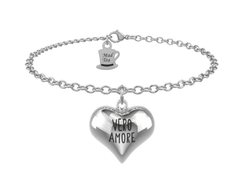 La Bella e la Bestia bracciale Cuore vero amore