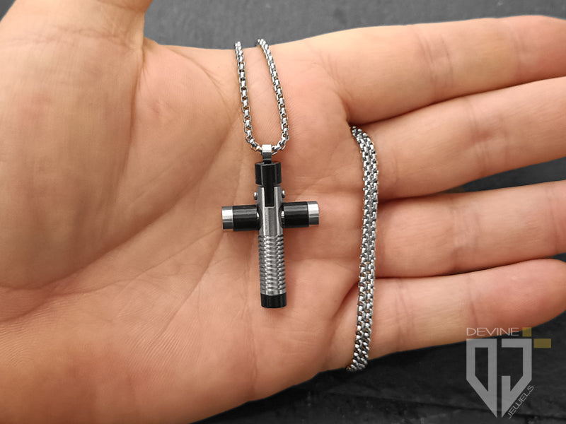 Devine jewels Stainless steel Davor Cross necklace