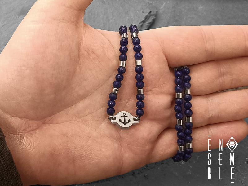 Poiché viene utilizzata la pietra naturale, ogni perla è unica e ogni collana è un pezzo unico nel suo genere.